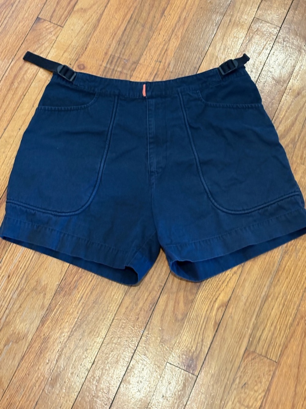 Reebok Navy High Waist Women's Shorts